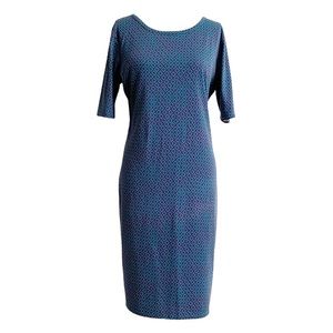 LuLaRoe Julia Dress Diamond Print XL